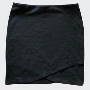 Aritzia Talula Faux Wrap Primrose Black Mini Skirt XS